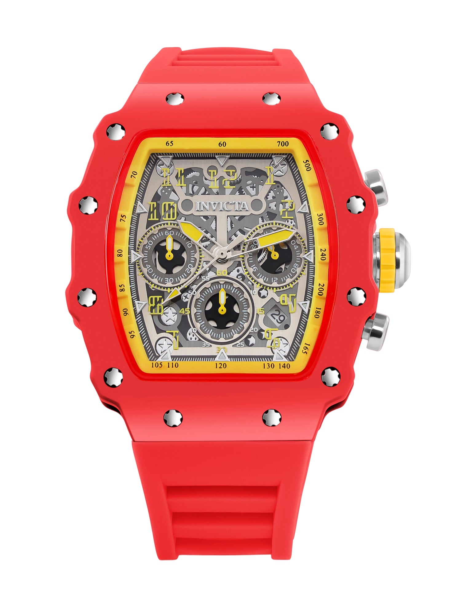 Invicta Racing Quartz Silver Dial Analog Watch For Gents - 69737