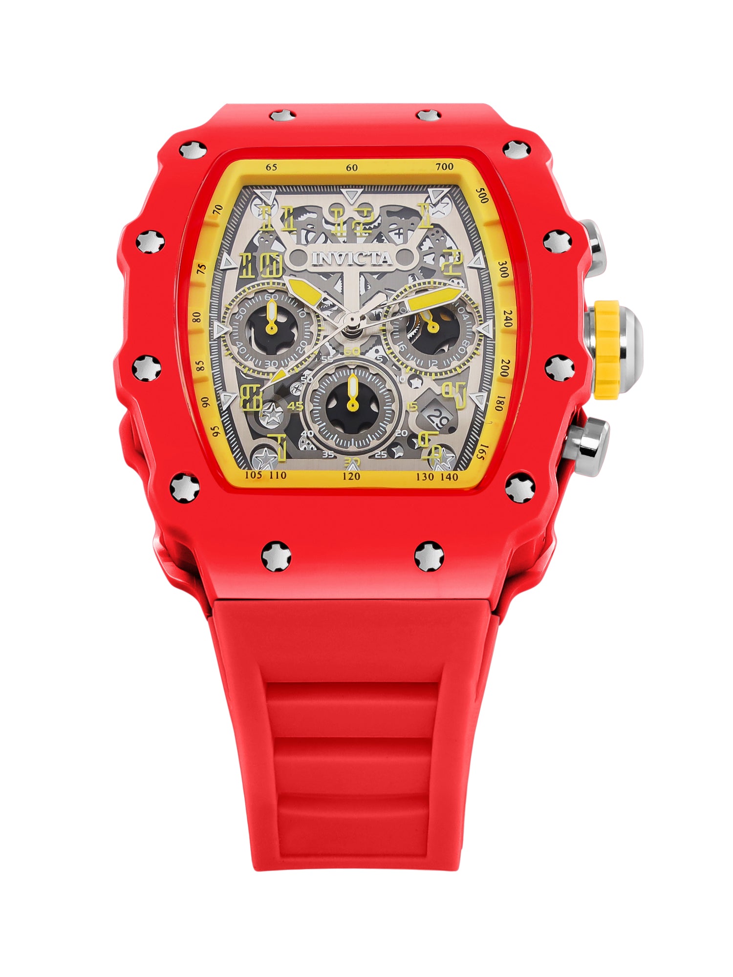 Invicta Racing Quartz Silver Dial Analog Watch For Gents - 69737