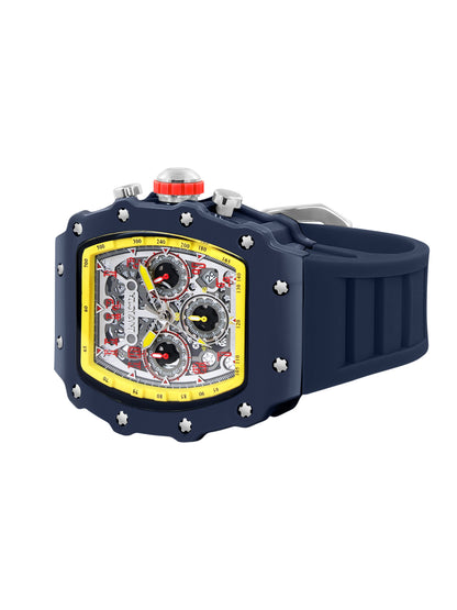 Invicta Racing Quartz Silver Dial Analog Watch For Gents - 69739