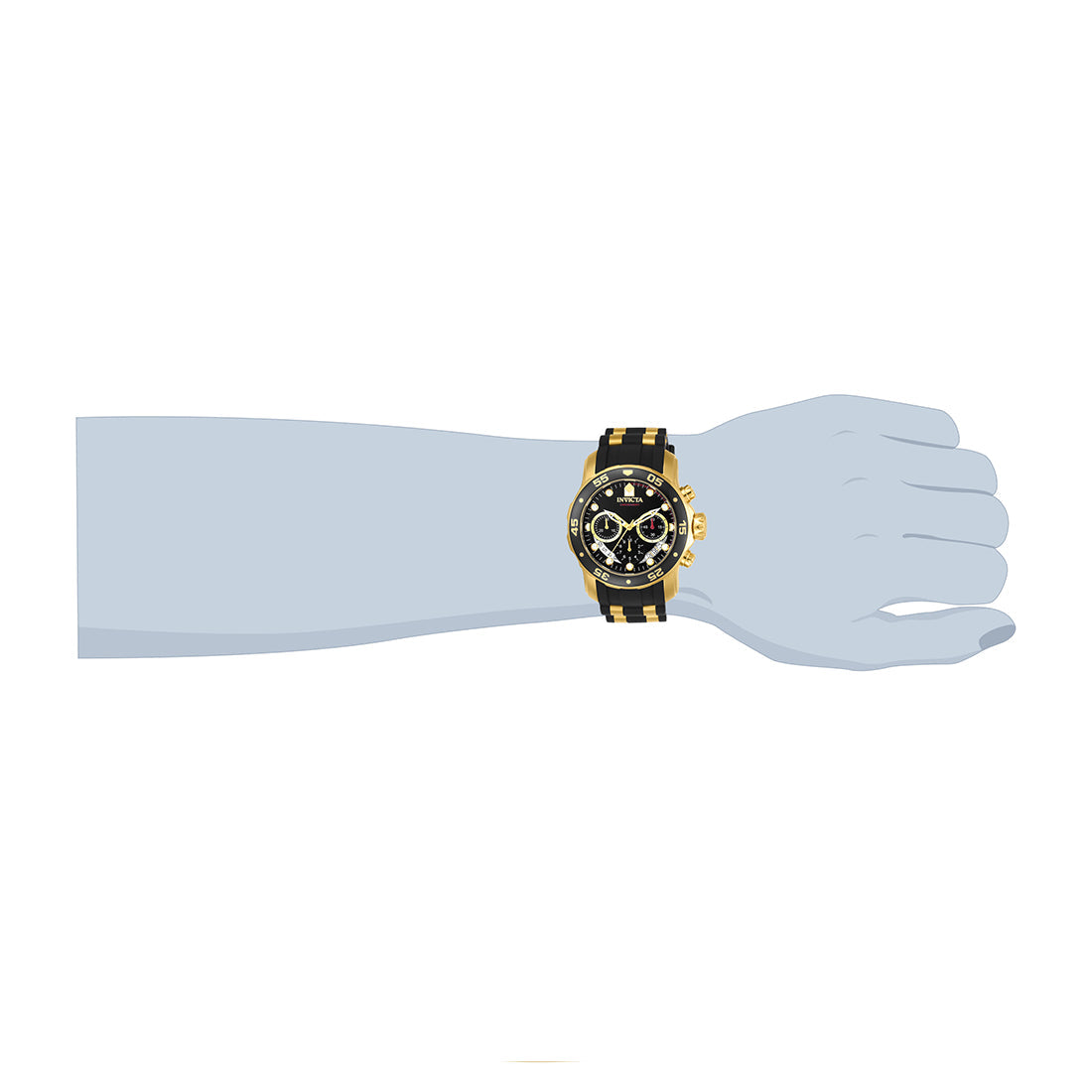 Invicta Pro-Diver Analog Black Dial MenS Watch-6981