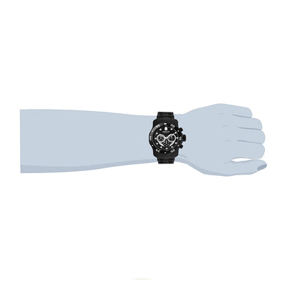 Invicta Pro Diver - Scuba MenS Wrist Watch Stainless Steel Quartz Black Dial - 6986