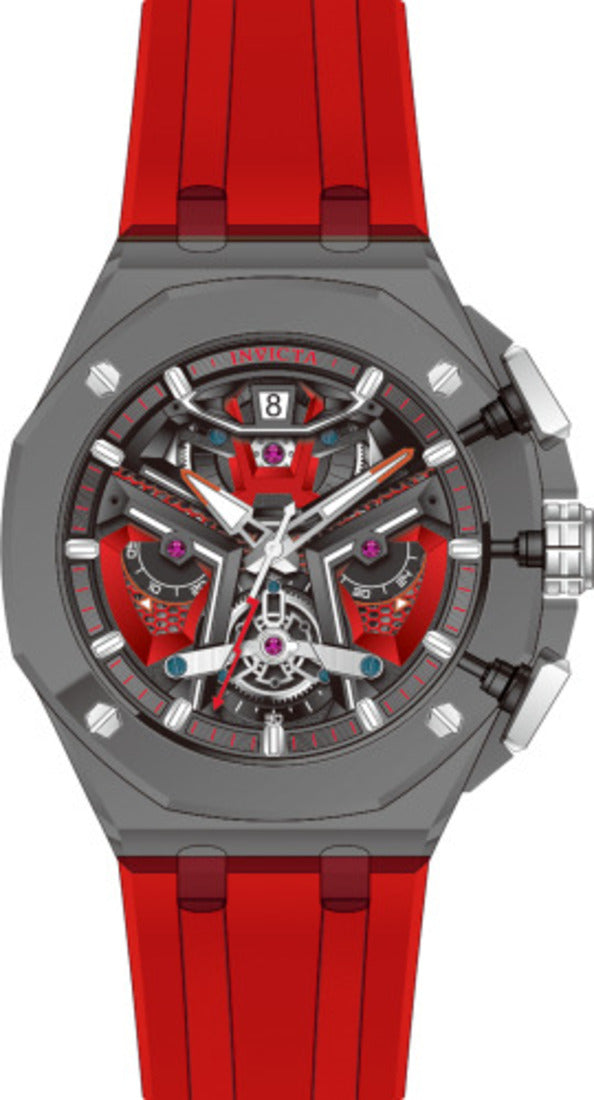 Invicta Racing Quartz Black Dial Analogue Watch for Gents - 69936