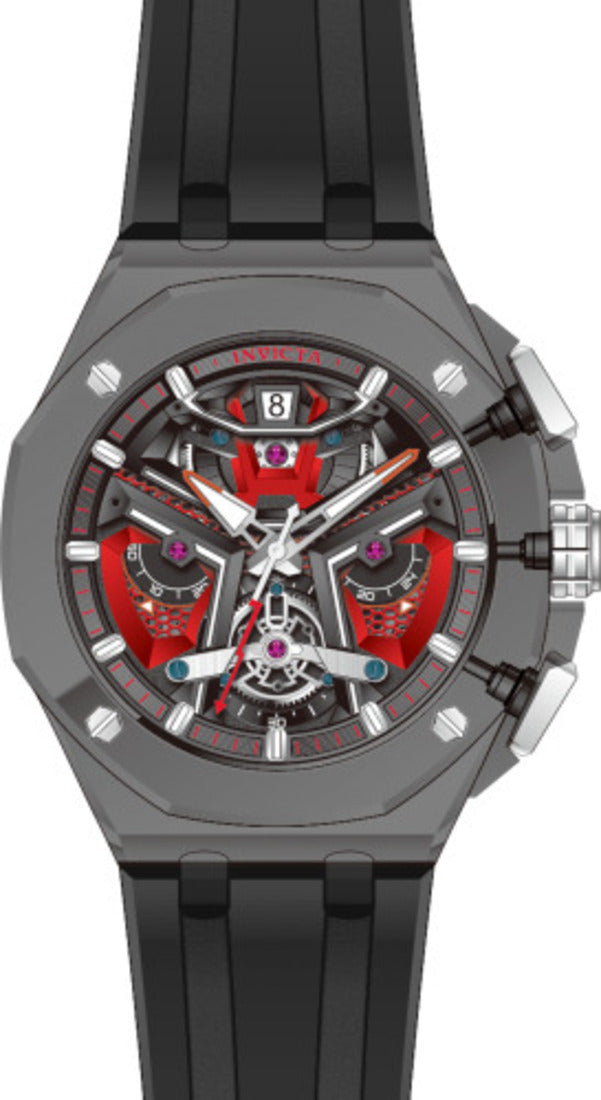 Invicta Racing Quartz Black Dial Analogue Watch for Gents - 69939