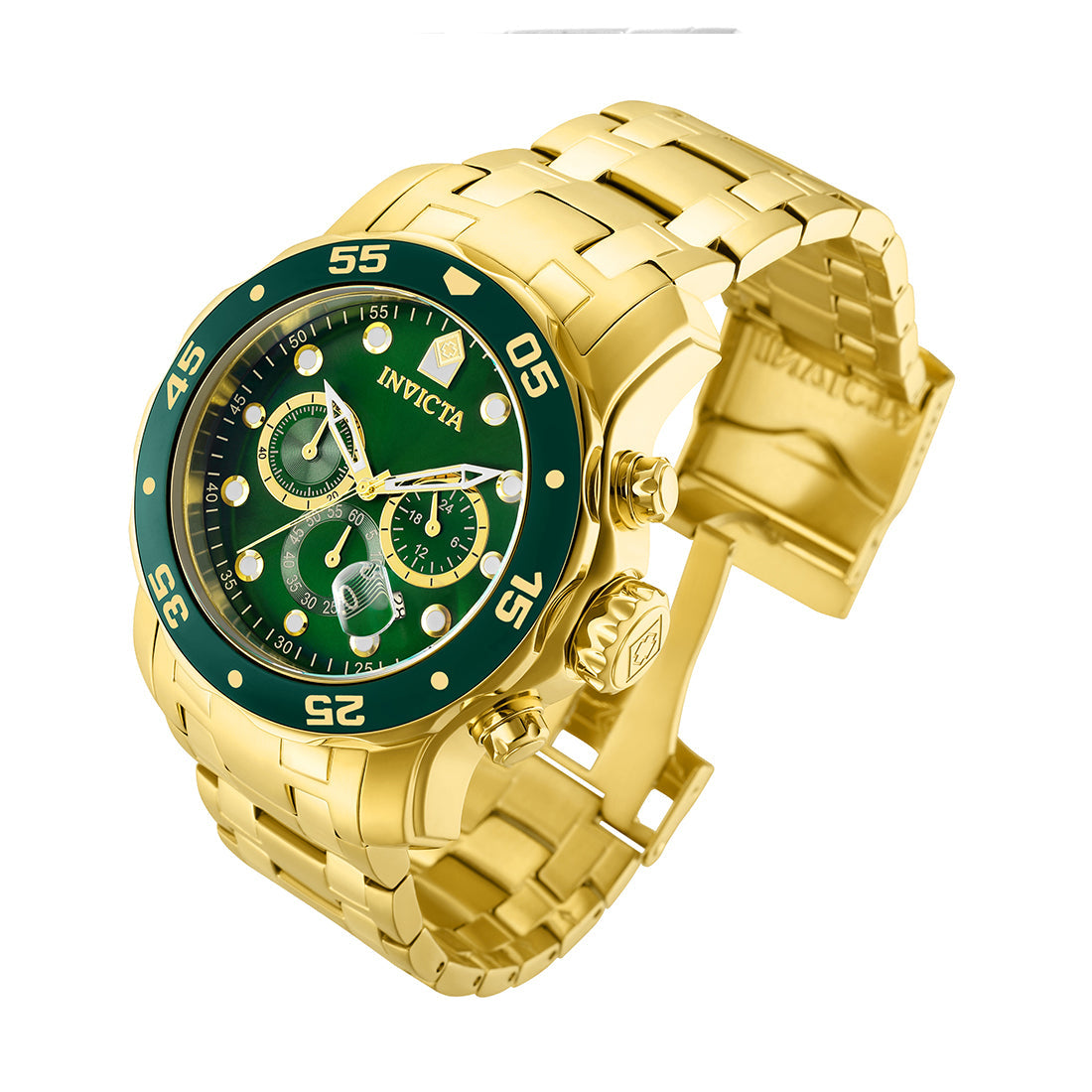 Invicta Pro-Diver Analog Green Dial MenS Watch-0075