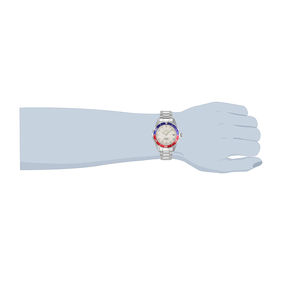 Invicta Pro Diver Analog Silver Dial UnisexS Watch-8933