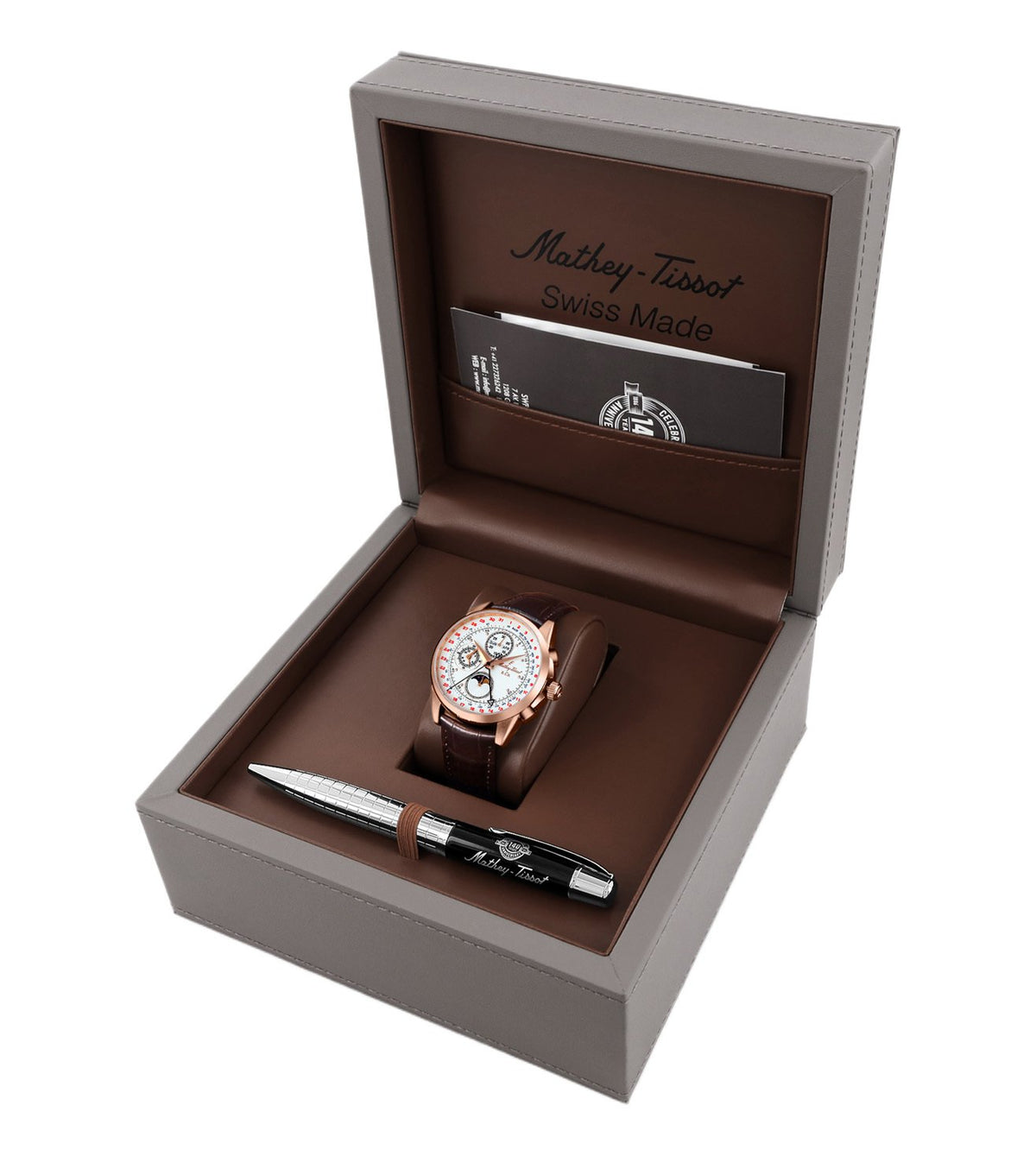 Mathey-Tissot Swiss Made Heritage Automatic White Dial Analog Watch for Gents - H711CHTLPI