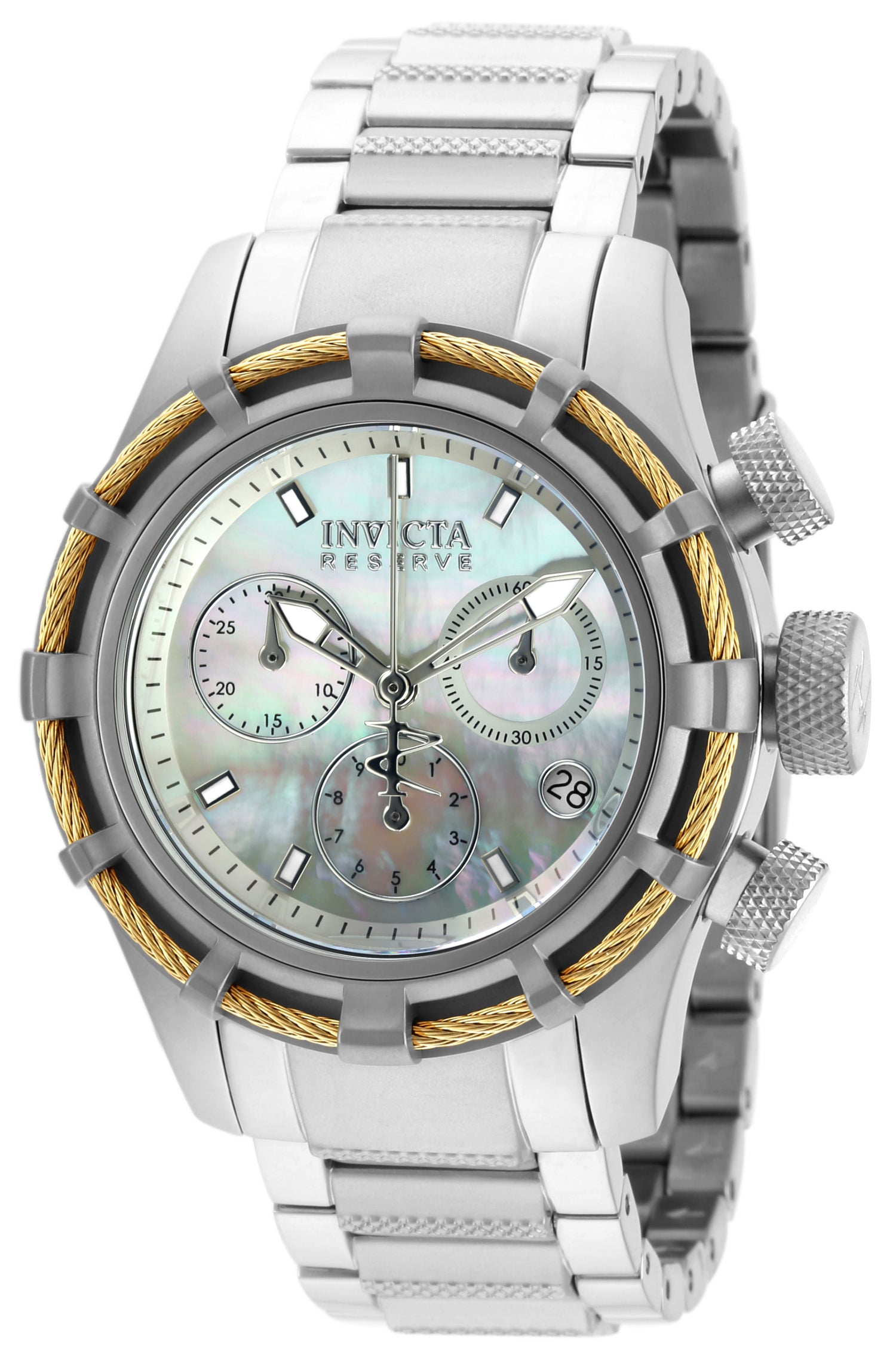 Invicta Bolt Quartz White Dial Analog Watch For - Gents 90009