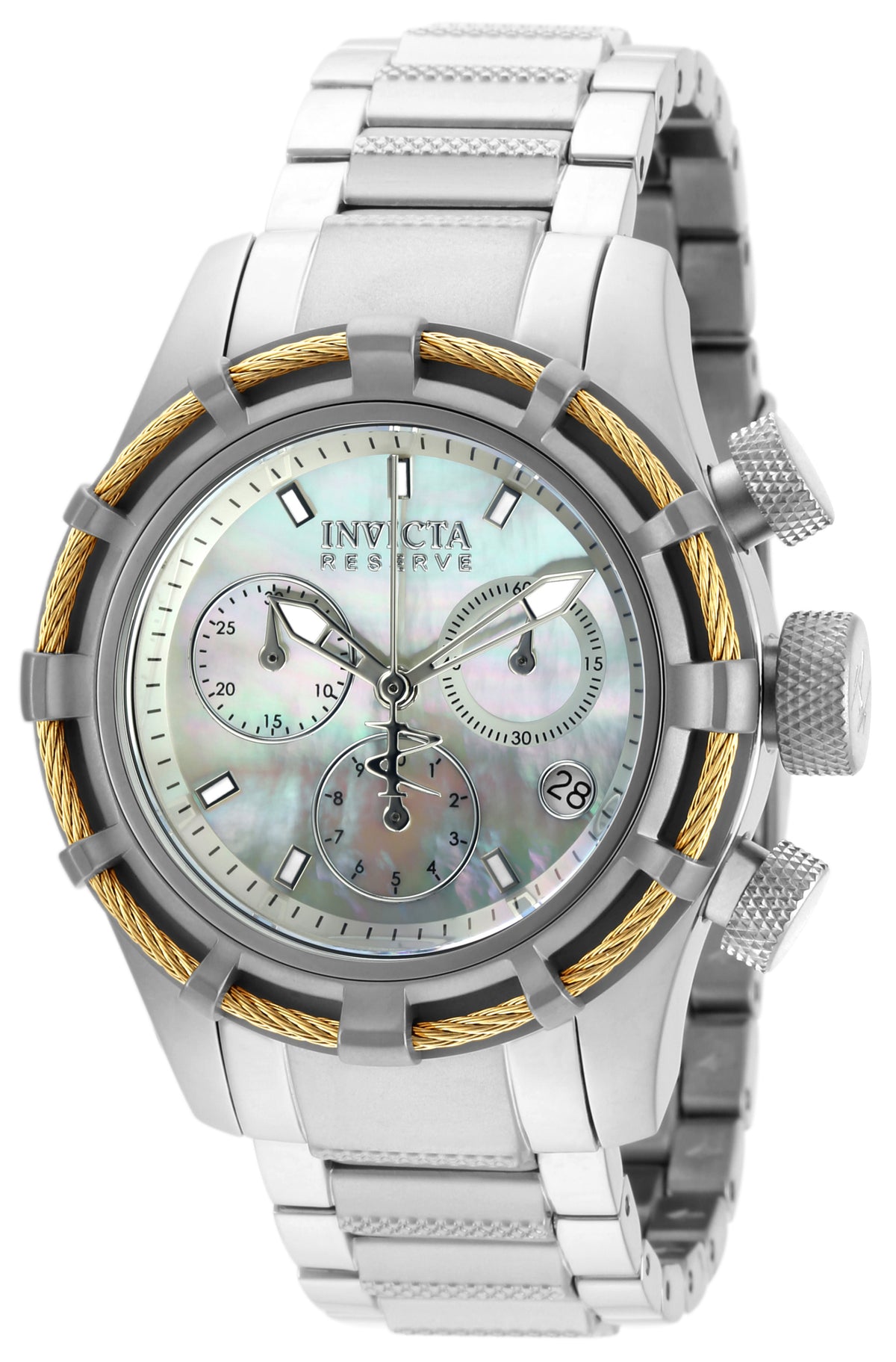 Invicta Bolt Quartz White Dial Analog Watch For - Gents 90009