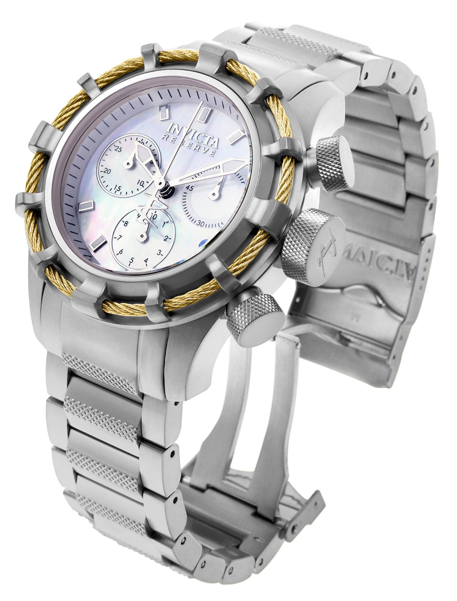 Invicta Bolt Quartz White Dial Analog Watch For - Gents 90009