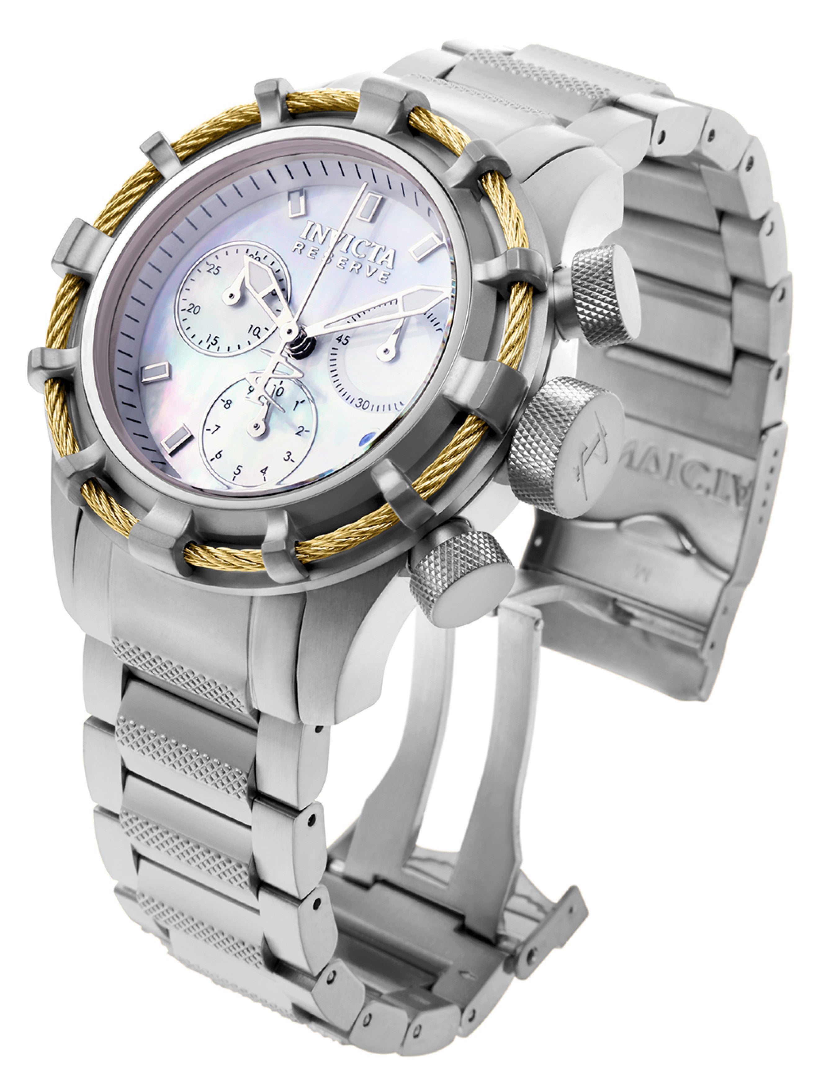 Invicta Bolt Quartz White Dial Analog Watch For - Gents 90009