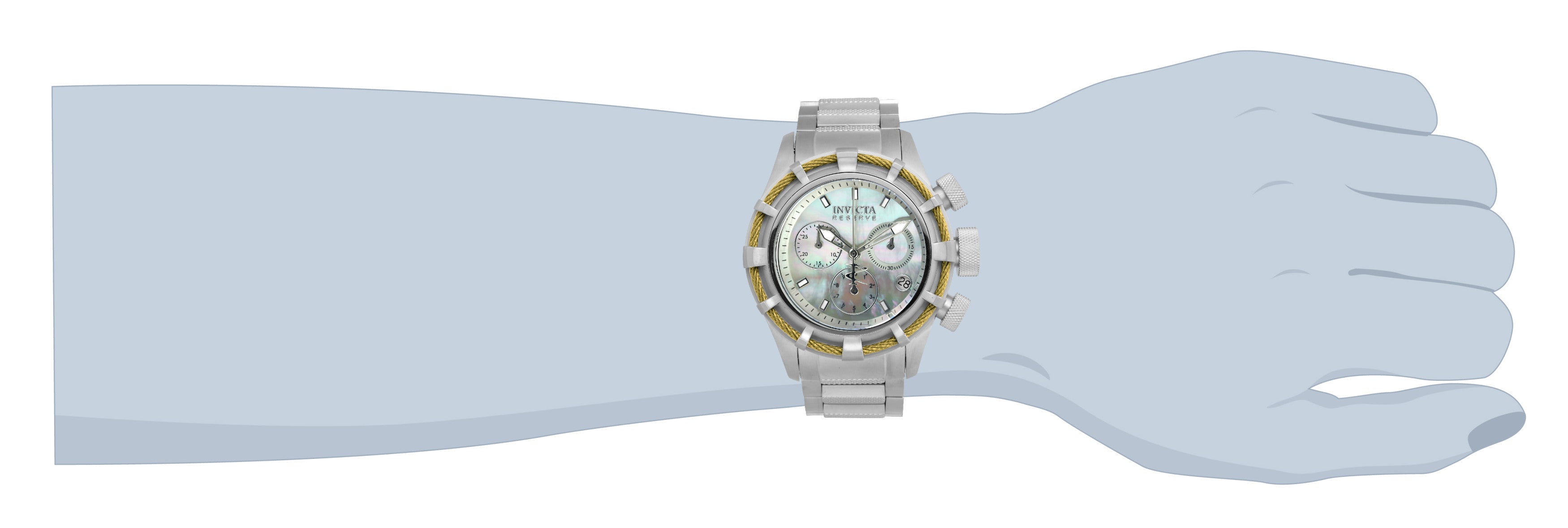 Invicta Bolt Quartz White Dial Analog Watch For - Gents 90009