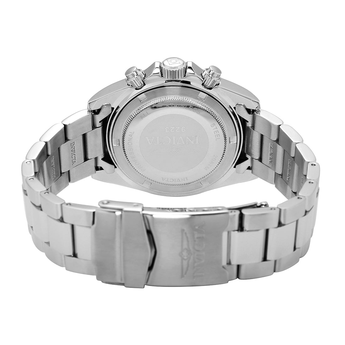 Invicta Speedway Unisex Wrist Watch Stainless Steel Quartz Black Dial - 9223