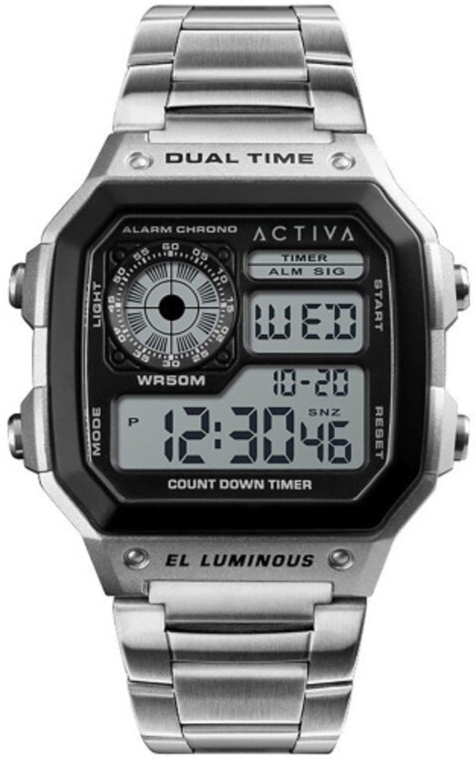 Invicta Digital Essentials Black Dial Analogue Watch for Gents - ACW1335-002