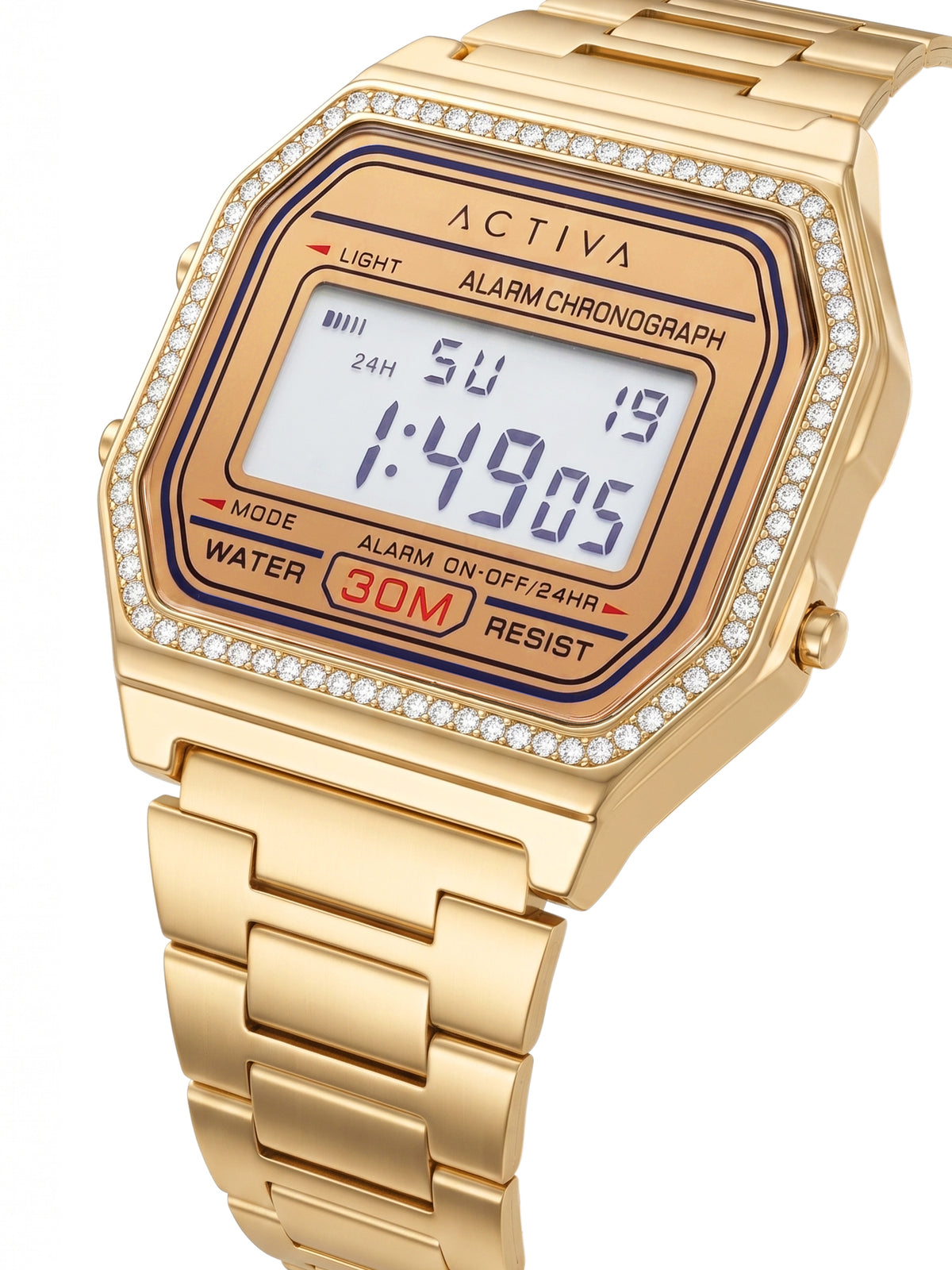 Invicta by Activa Digital Essentials Gold Dial Analog Watch - For Ladies ACW1474-002