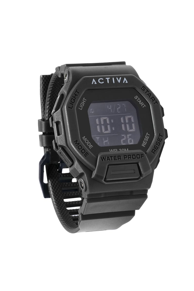 Activa By Invicta Black Dial Digital Watch For Unisex - ACW513-003