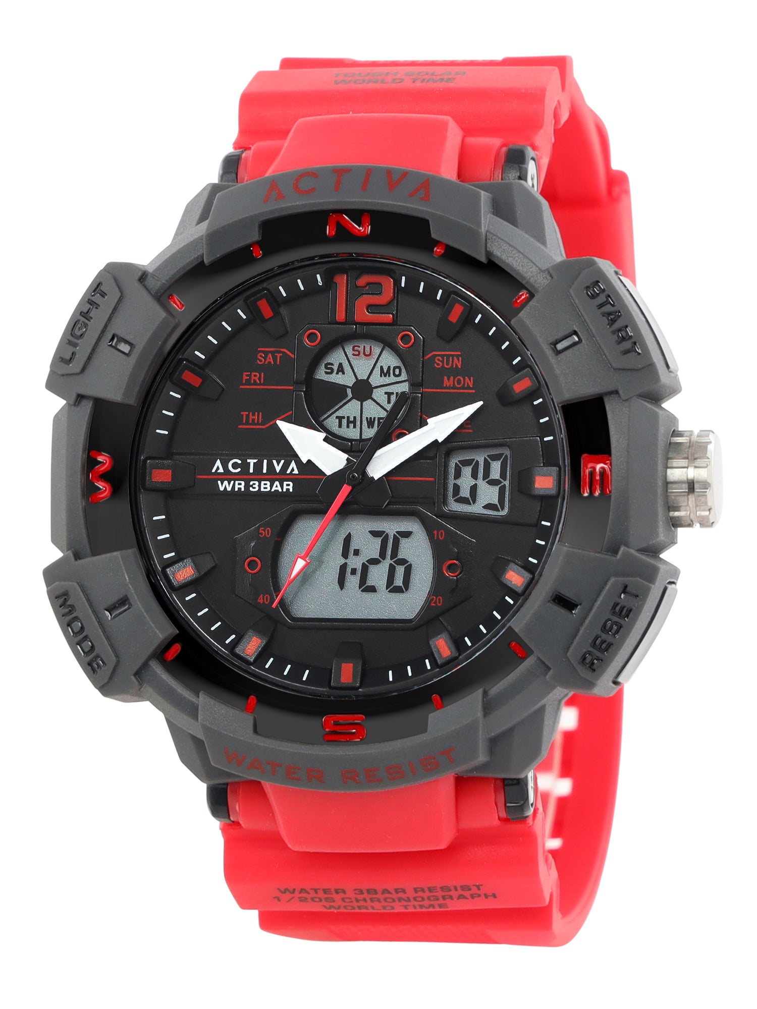 Invicta By Activa Digital Essentials Black Dial Digital Watch For Gents -  ACW8045-002
