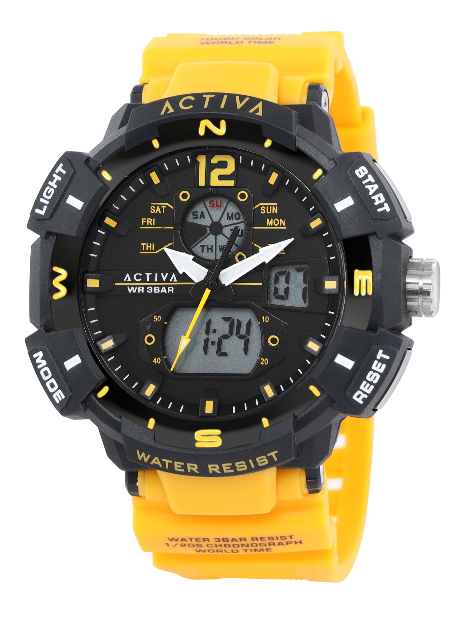 Invicta By Activa Digital Essentials Black Dial Digital Watch For Gents -  ACW8045-004