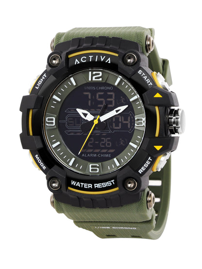 Invicta By Activa Digital Essentials Green Dial Digital Watch For Gents -  ACW8089-002