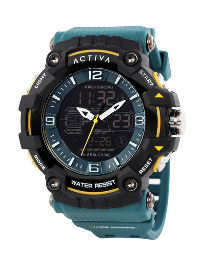 Invicta By Activa Digital Essentials Green Dial Digital Watch For Gents -  ACW8089-004