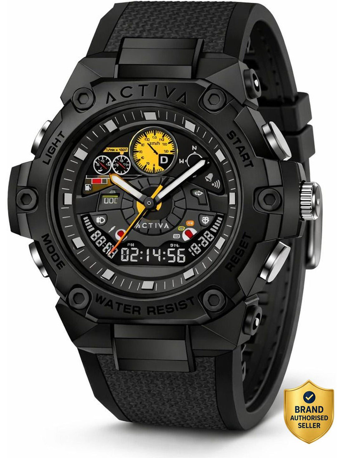 Invicta By Activa Digital Essentials Black Dial Digital Watch For Gents -  ACW8092-001