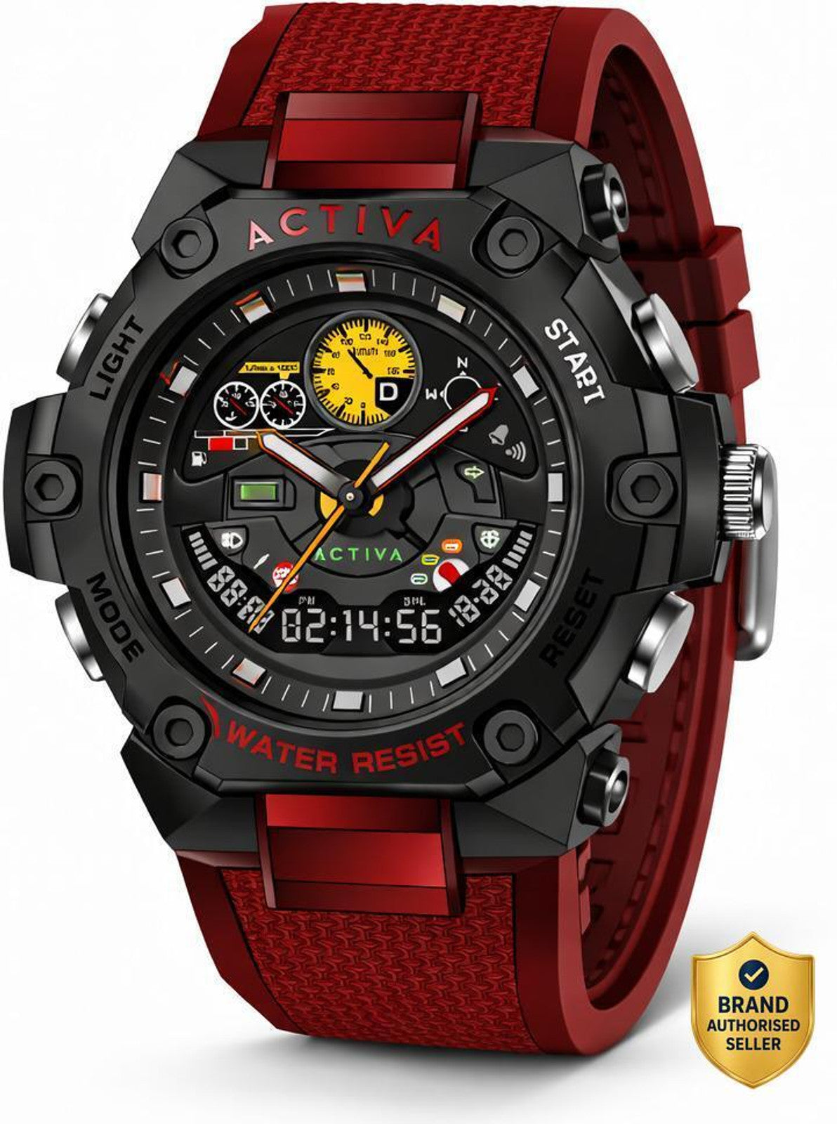 Invicta By Activa Digital Essentials Black Dial Digital Watch For Gents -  ACW8092-003