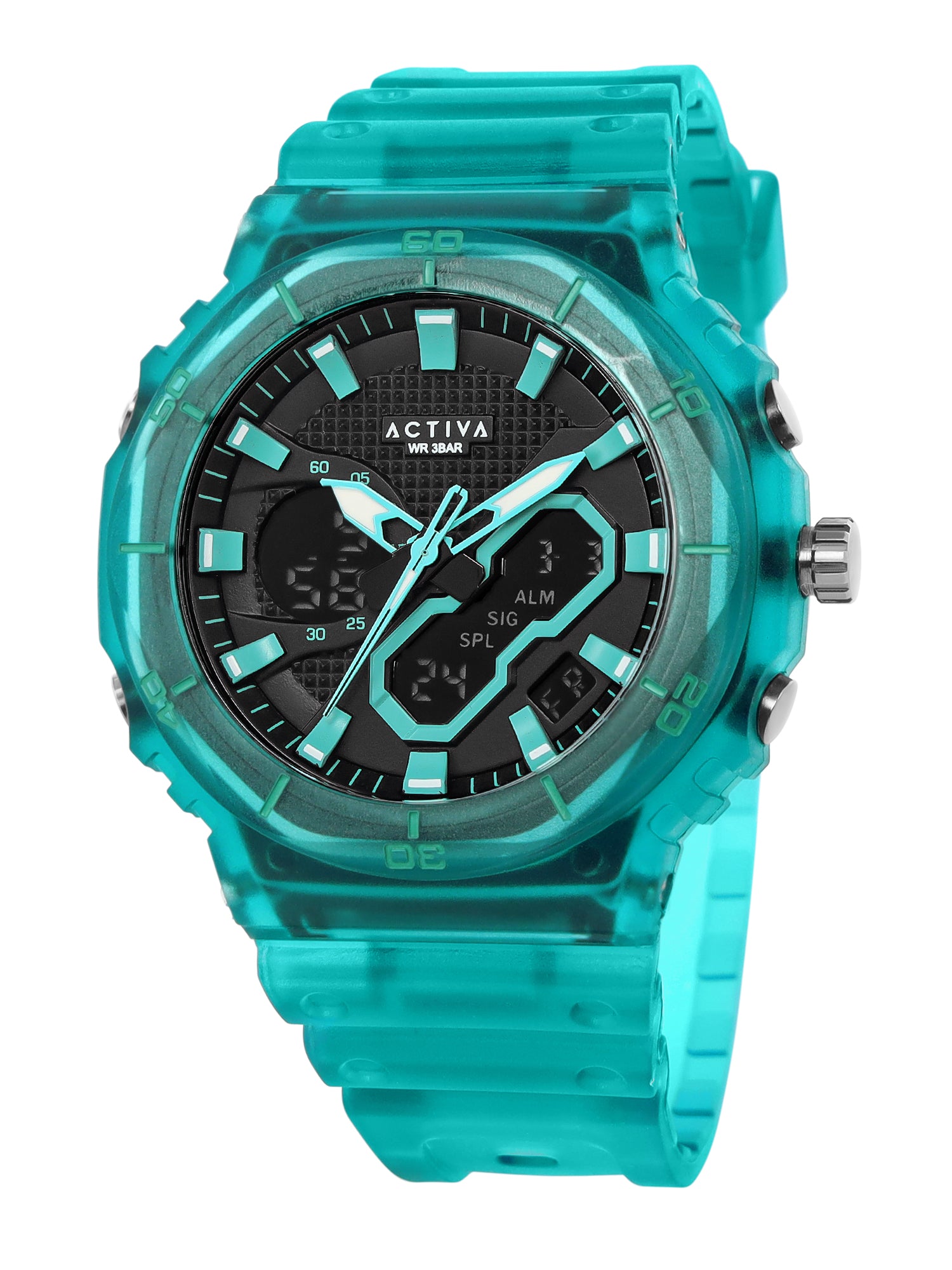 Invicta By Activa Digital Essentials Blue Dial Digital Watch For Gents -  ACW8120-004