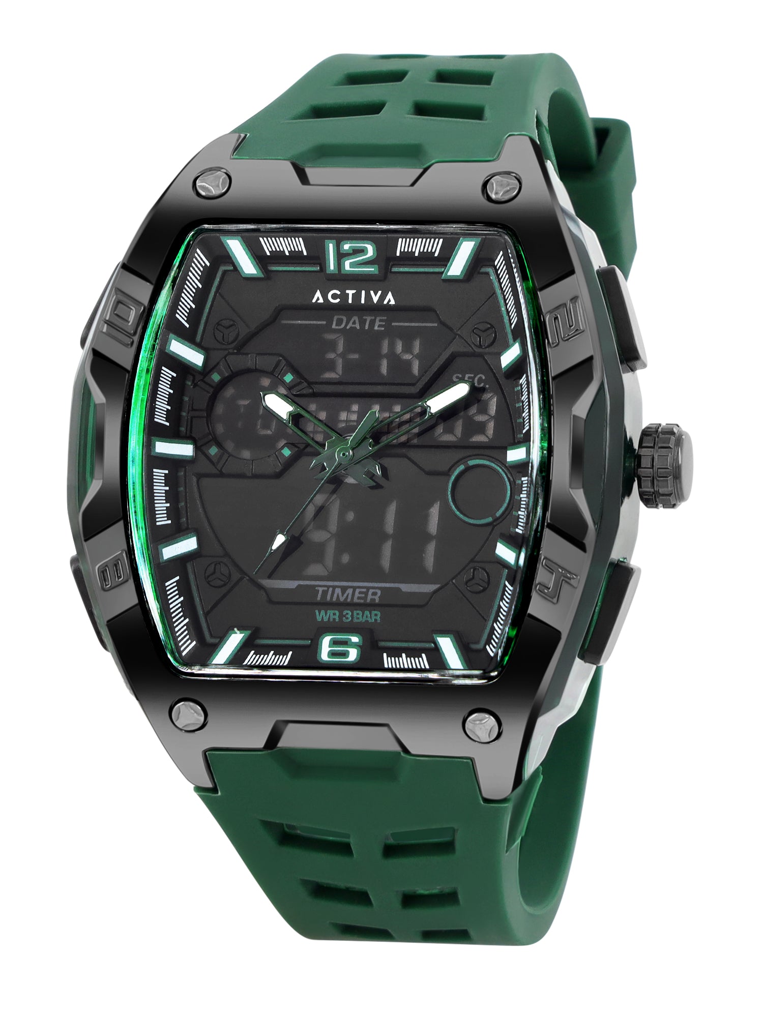 Invicta By Activa Digital Essentials Black Dial Digital Watch For Gents -  ACW8131-003