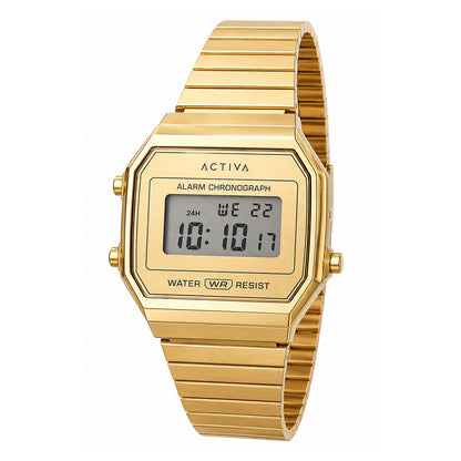 Invicta by Activa Digital Essentials Gold Dial Analog Watch - For Ladies ACWV001