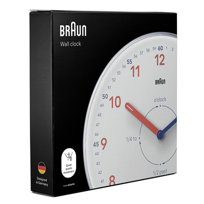 BC26TW Braun time teachers wall clock - white