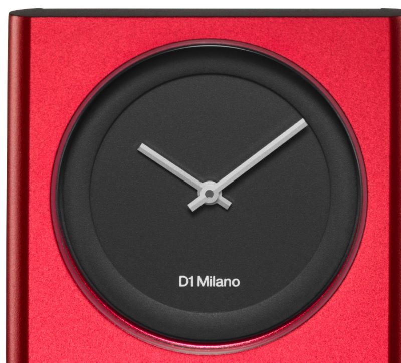 D1 Milano Block Red Aluminum Case Unisex Watch - BLXU06