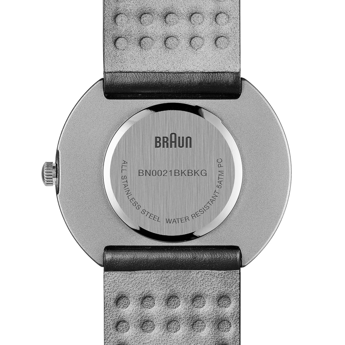 Braun Quartz Classic Watch with Black Leather Strap - BN0021BKBKG