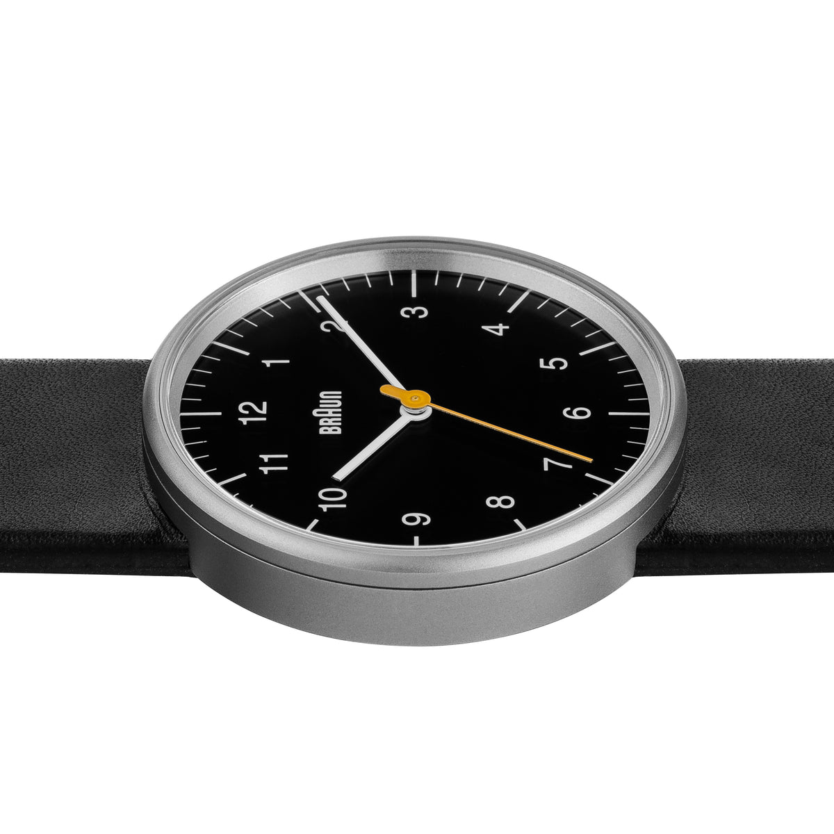 Braun Quartz Classic Watch with Black Leather Strap - BN0021BKBKG