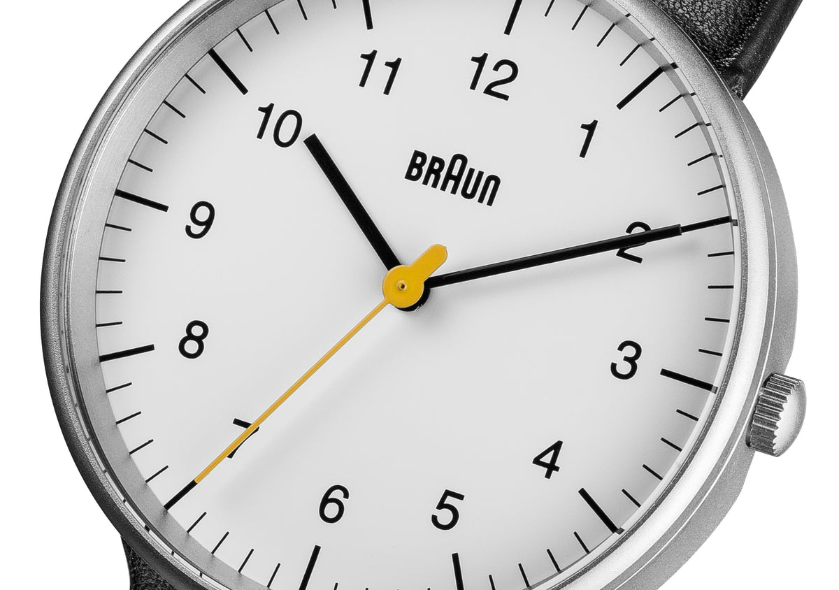 Braun Quartz Classic Watch with Black Leather Strap - BN0021BKG