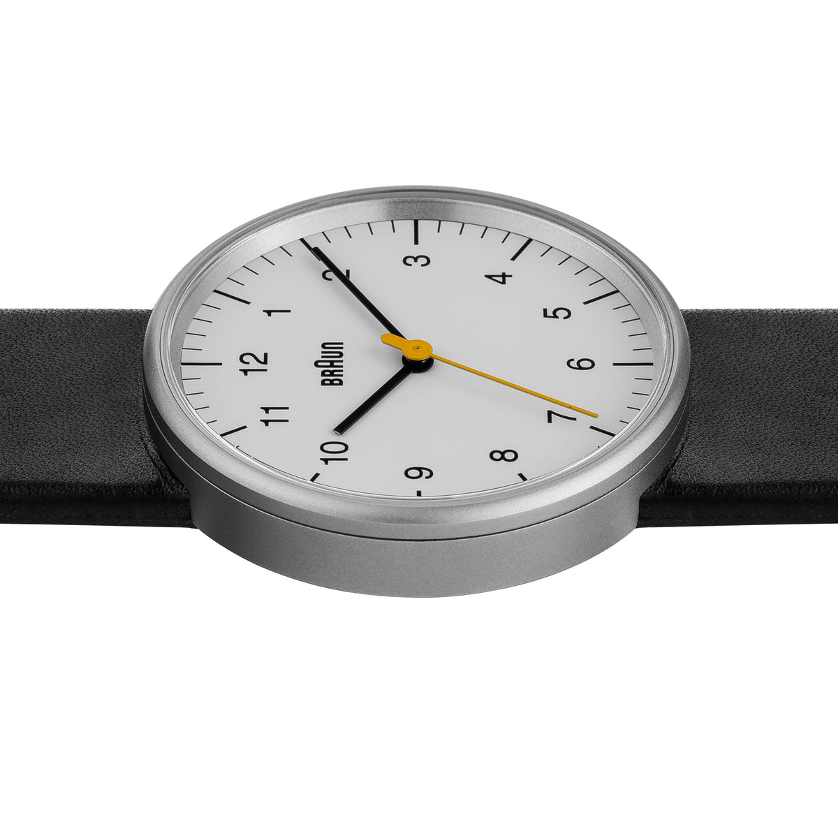 Braun Quartz Classic Watch with Black Leather Strap - BN0021BKG