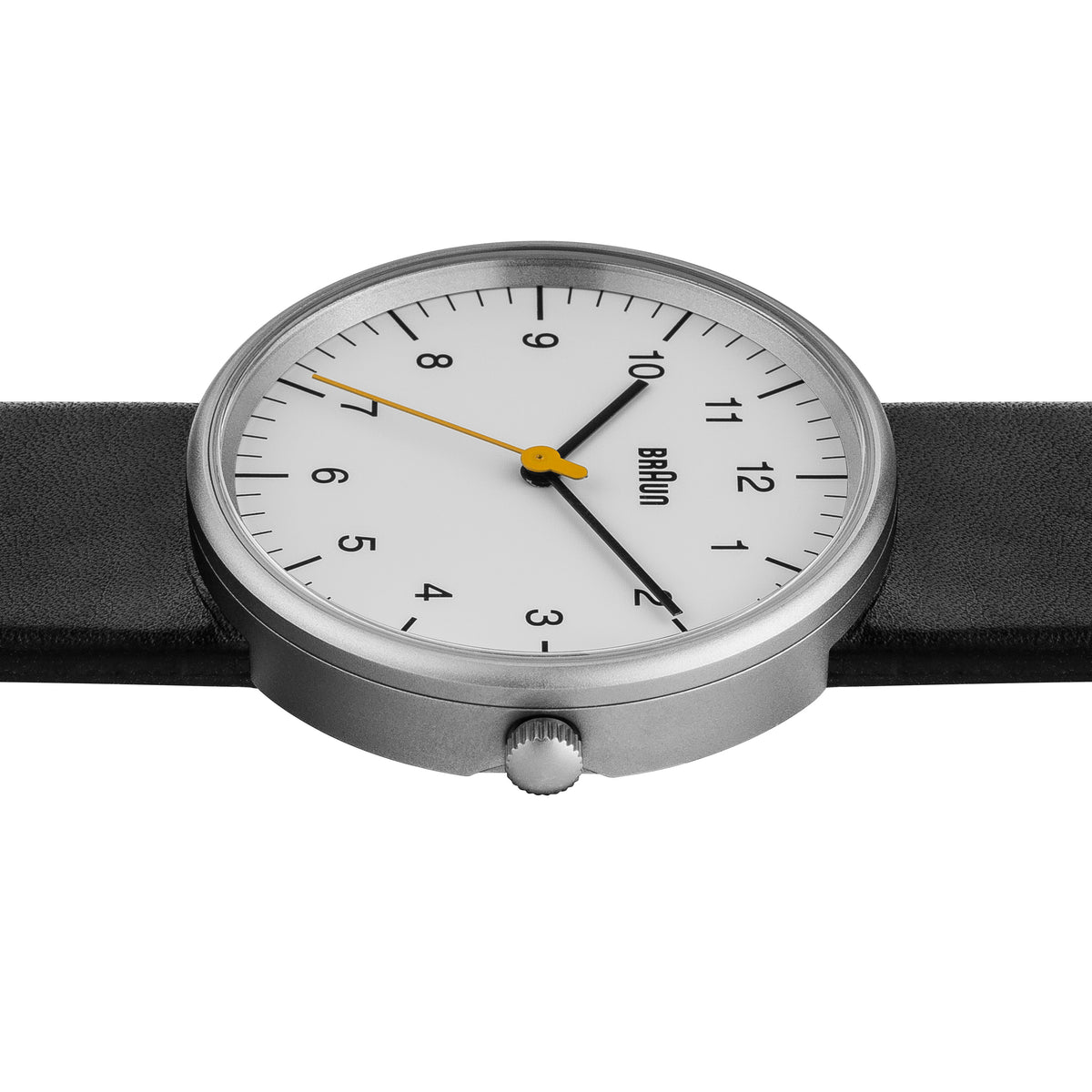 Braun Quartz Classic Watch with Black Leather Strap - BN0021BKG