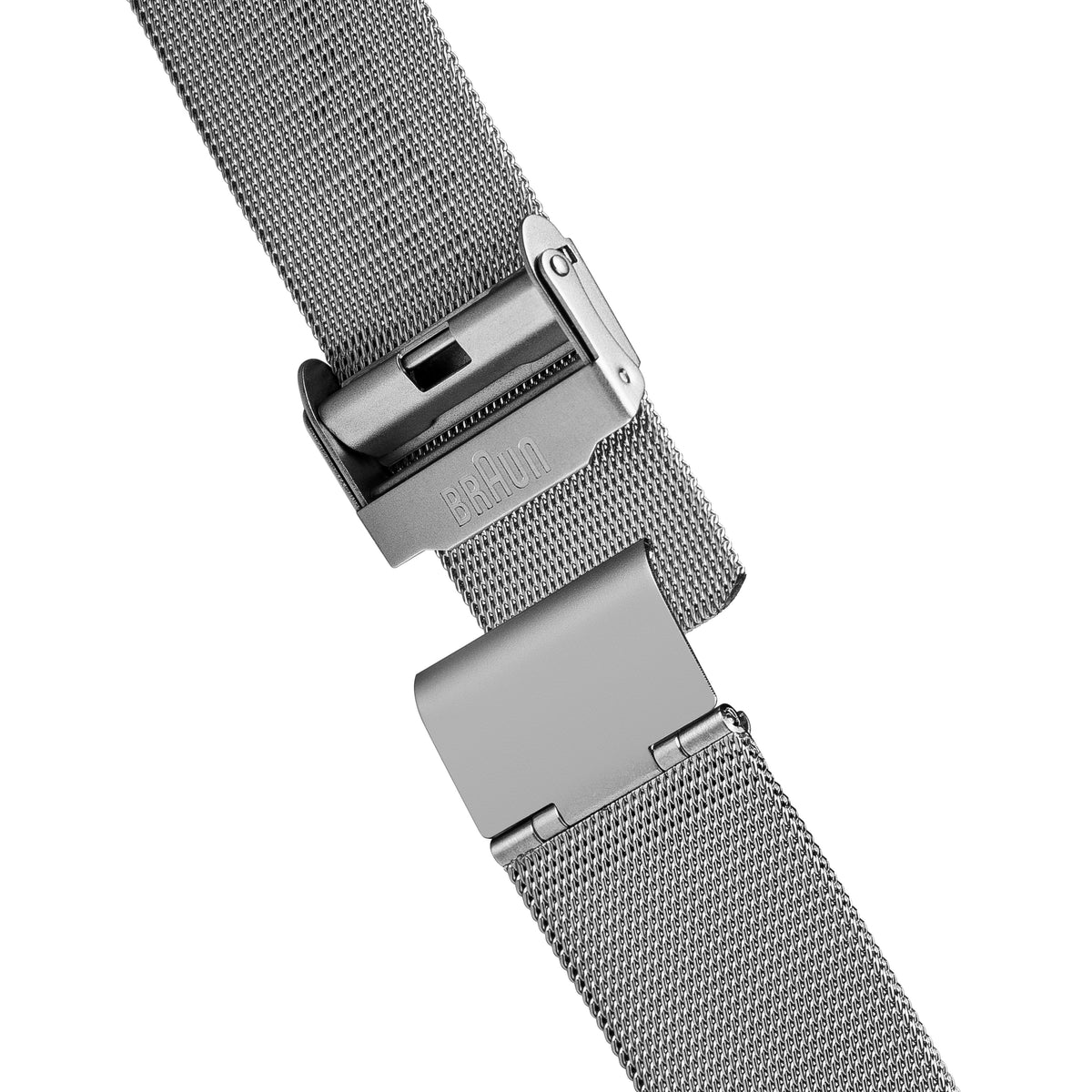 Braun Quartz Classic Watch with Stainless Steel Mesh Bracelet - BN0021BKSLMHG
