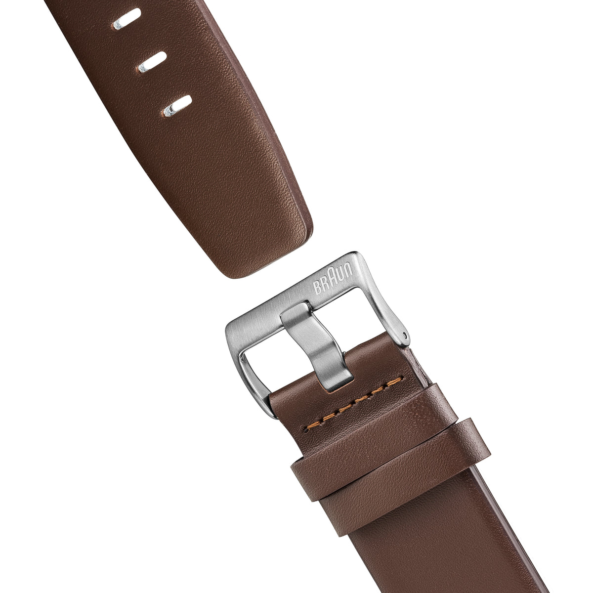Braun Quartz Classic Watch with Brown Leather Strap - BN0021WHBRG