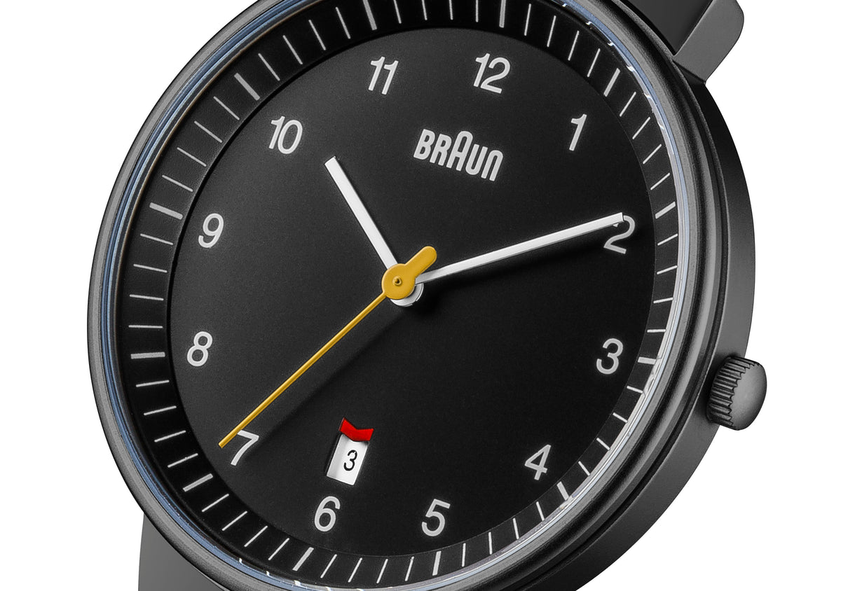 Braun Quartz Classic Watch with Black Stainless Steel Strap - BN0032BKBKMHG