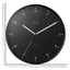 ZEON Round Analogue Wall Clock, Easy to Read Black Wall Clock for Living Room, Kitchen, Bedroom & Office, 30cm Diameter, CE4553