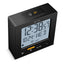 ZEON Digital Bedside Alarm Clock with Positive LCD Display, Snooze and Backlight Function and Temperature, Day & Date Display in Black, Battery Powered, CE4555