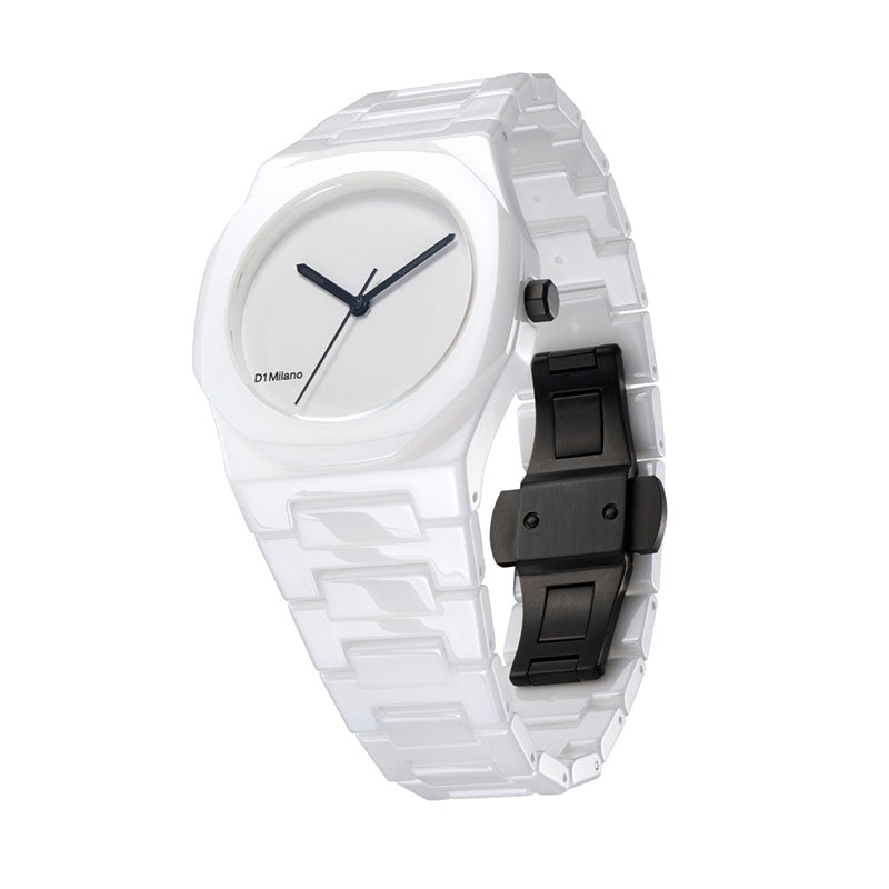 D1 Milano CERAMIC White Dial Quartz Analog Watch - For Gents CEBU02