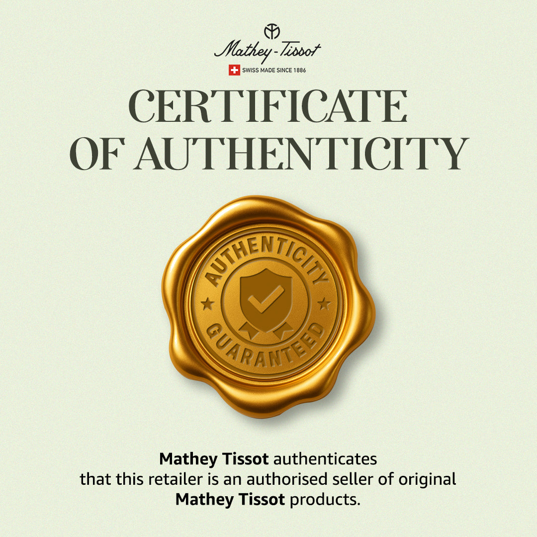 Mathey-Tissot Swiss Made Zeus Chrono Quartz Ronda 5030D Movement Blue Dial Analog Watch For - Gents H117CHABU