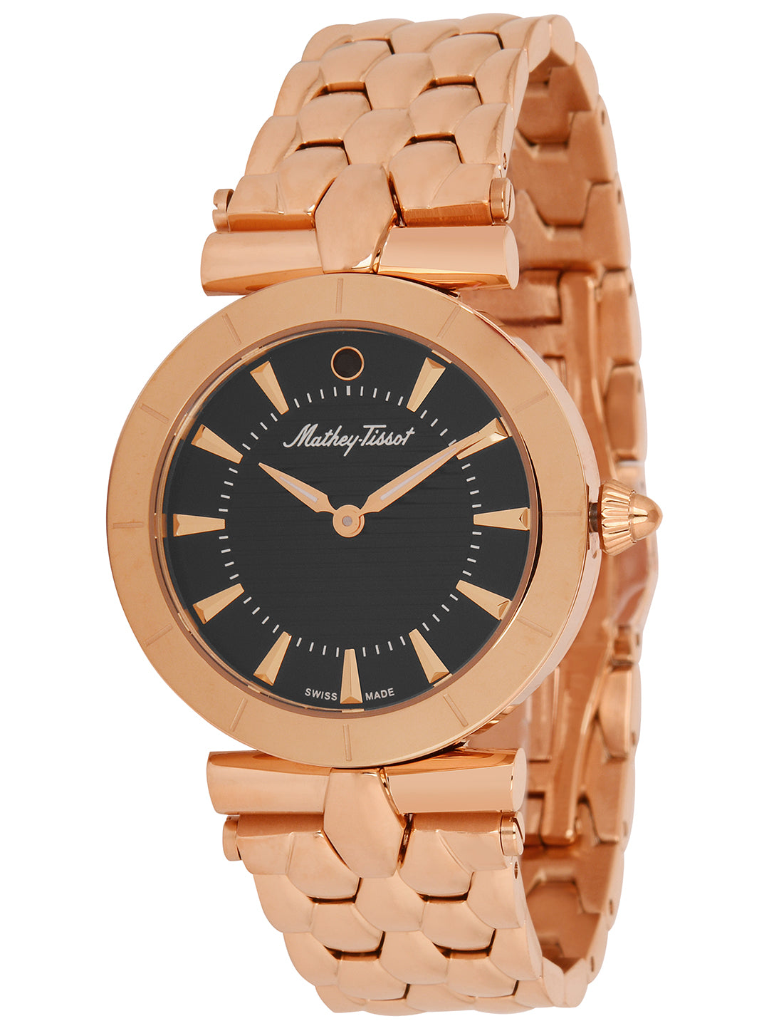 Mathey-Tissot Swiss Made Analog Black Dial Ladies Watch-D106RN