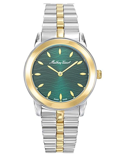 Mathey-Tissot Green Dial Quartz Watch for Women -D10860BYV