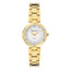 Mathey-Tissot Stainless Steel Grey Dial Analogue Watch for Women -D1087Pqyi, Gold Band