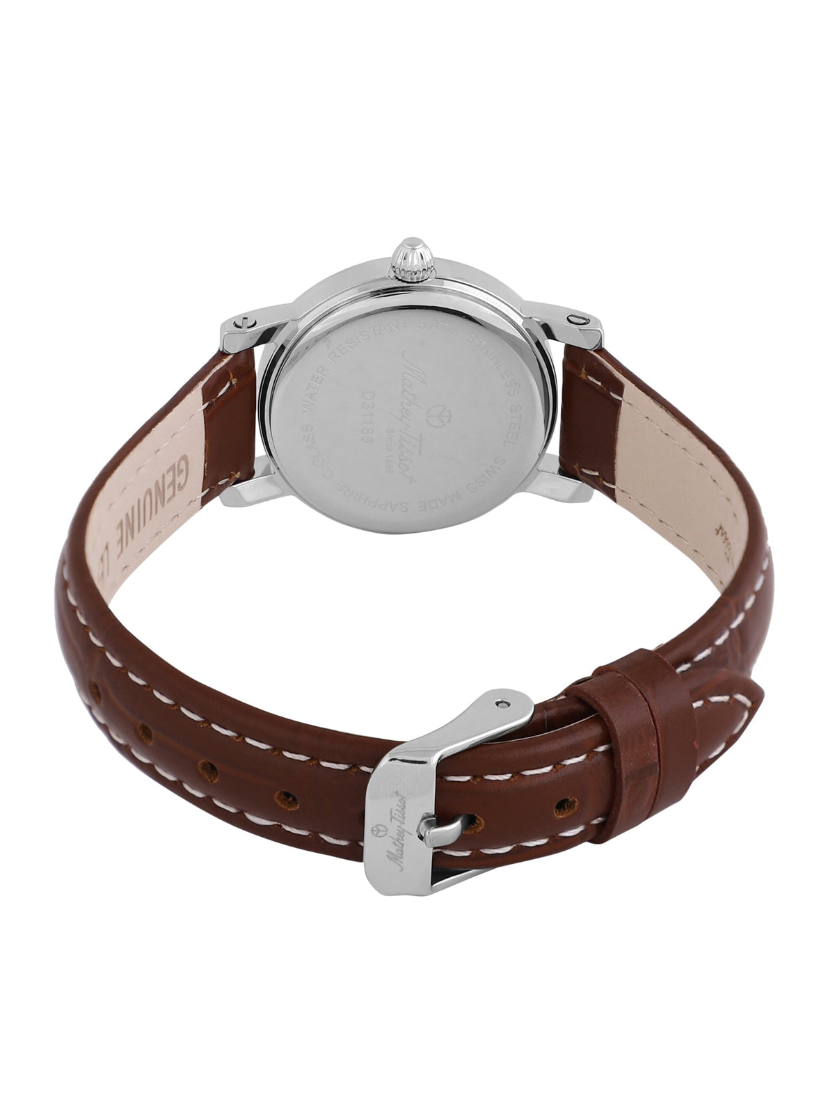 Mathey-Tissot Swiss Made Analog Brown Dial Ladies Watch-D31186AM