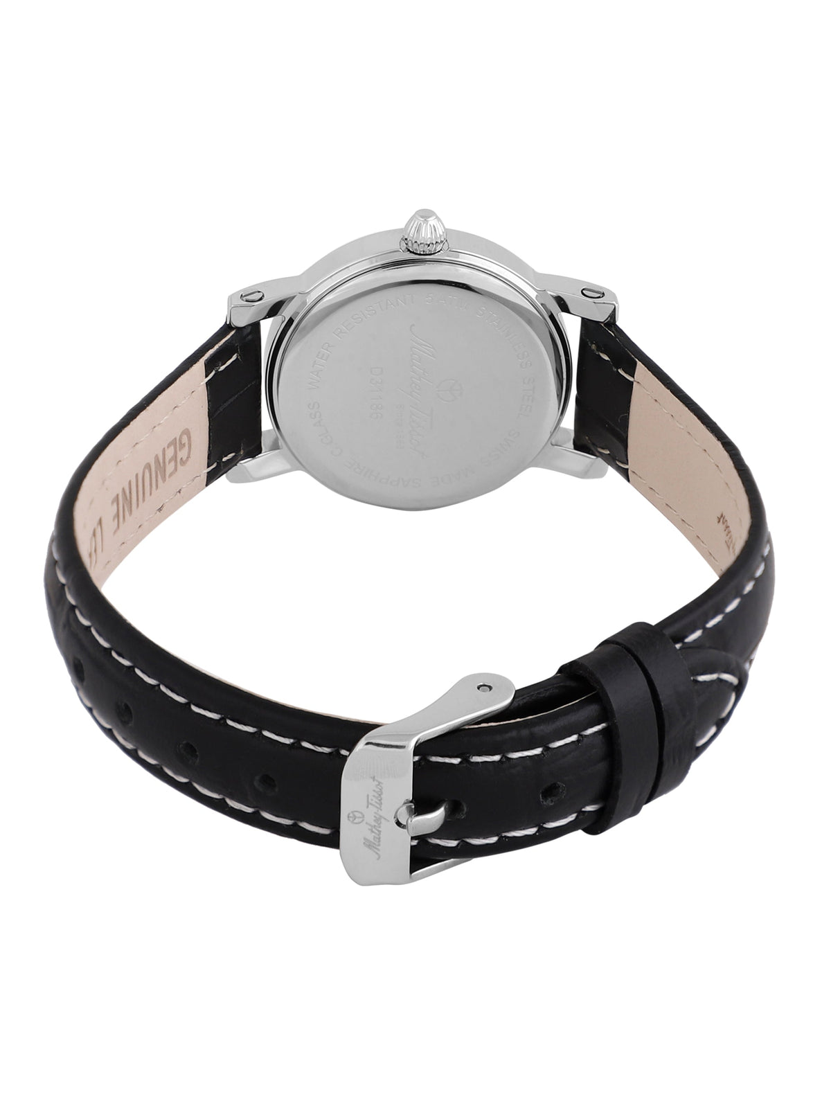 Mathey-Tissot Swiss Made Analog Black Dial Ladies Watch-D31186AN