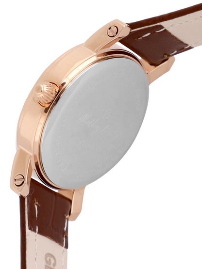 Mathey-Tissot Swiss Made Analog White Dial Ladies Watch-D31186PG