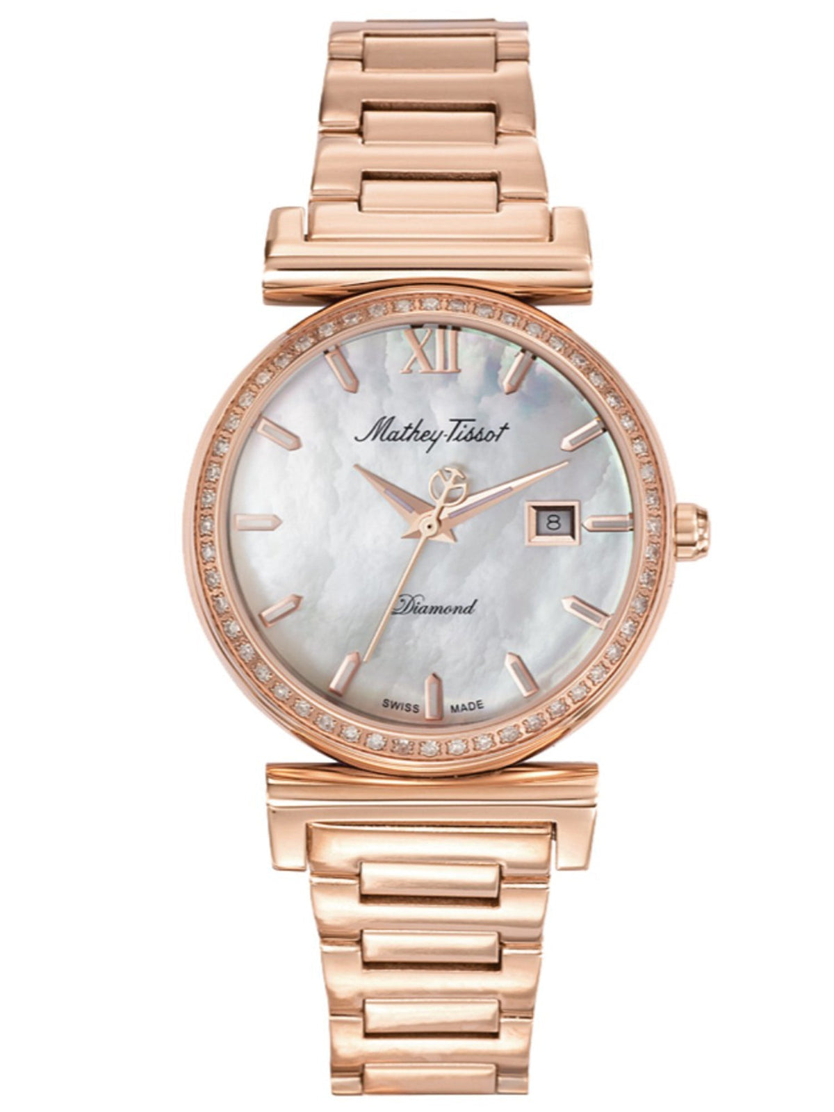 Mathey-Tissot Analog Mother of Pearl Dial Women&