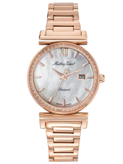 Mathey-Tissot Analog Mother of Pearl Dial Women&